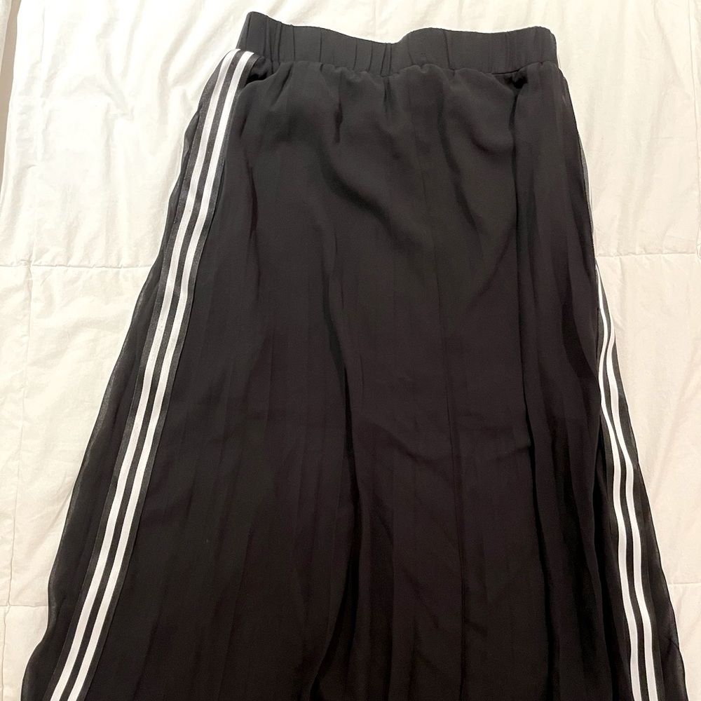 Black skirt with striped sides